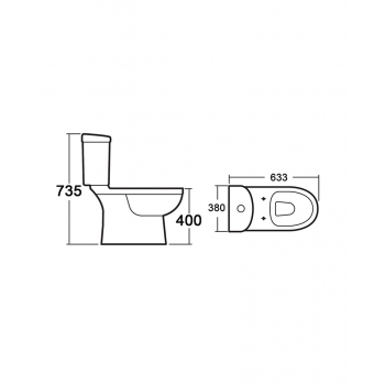 Kompakt WC Lavita Ceto-Eco